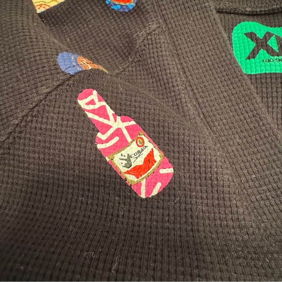 Corade Black Knit Sweater with bottle design Size XL - Picture 9 of 12